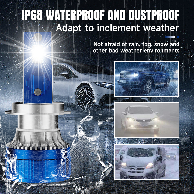RUTENSE Automotive Accessories Headlight C8 H4 H7 Headlamp Led 9005 IP67 6000k Auto Led Bulb for Car