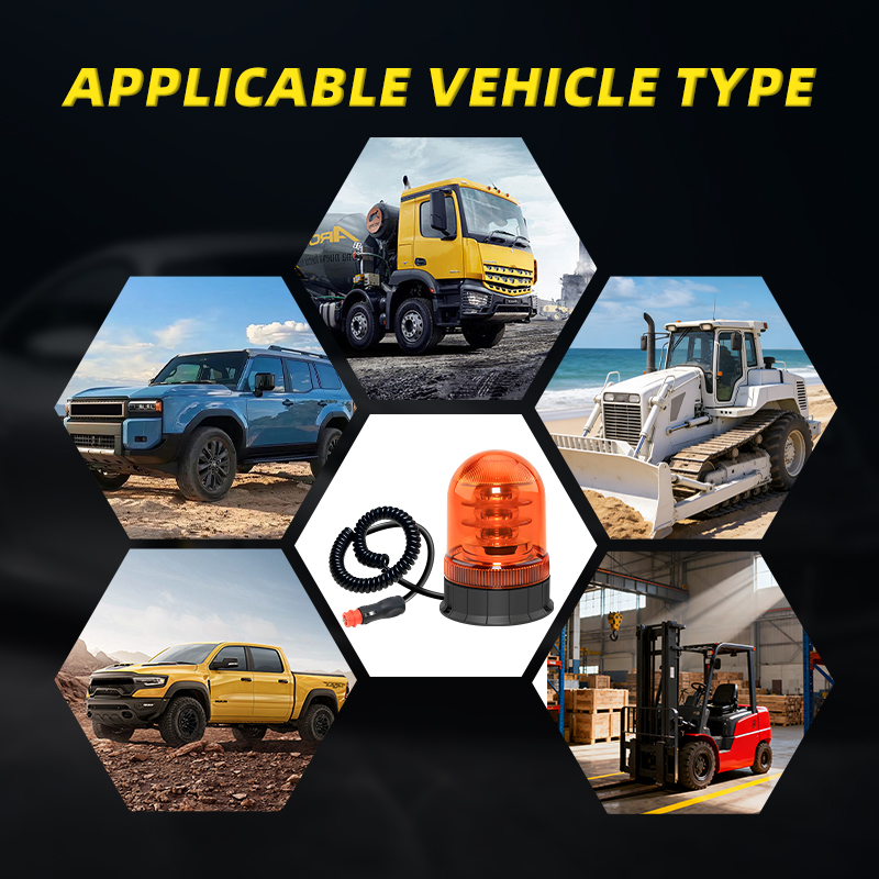 Hot Selling Heavy Duty Amber LED Strobe Warning Light for Vehicle Roof Top Agricultural Machinery Light Waterproof for Truck