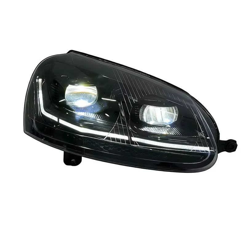 AlyntriX New FT Car Lights Golf 5 MK5 LED Projector Headlamp Daytime Running Light 2003-2010 Automotive Accessories(One Side)