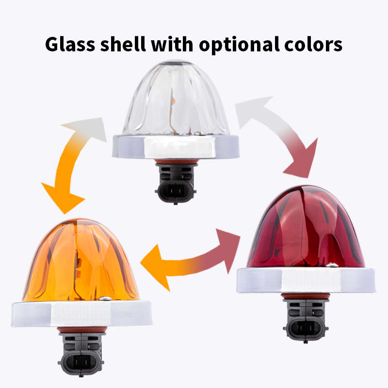 New WTTG 36W High Power Watermelon LED Side Marker Light 12V/24V White Light Waterproof IP65 Universal Fitment OEM ODM Truck