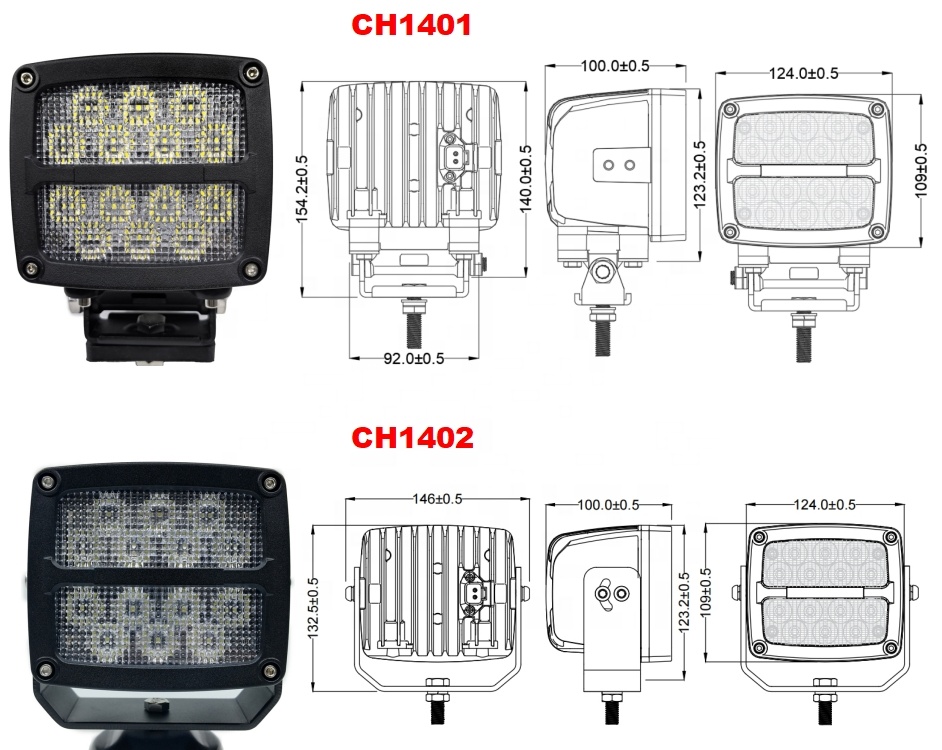 Dedicated 140W Work Light for Heavy Trucks High Brightness LED Ultra-Bright Automotive Grade Headlight System Condition New