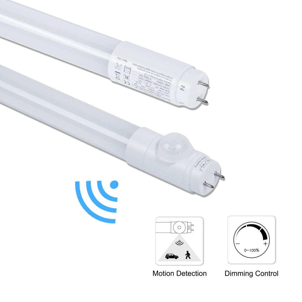 Car Park Energy Saving Lighting Solutions Smart PIR Microwave Motion Sensor Control T5 T8 LED Tube Lights