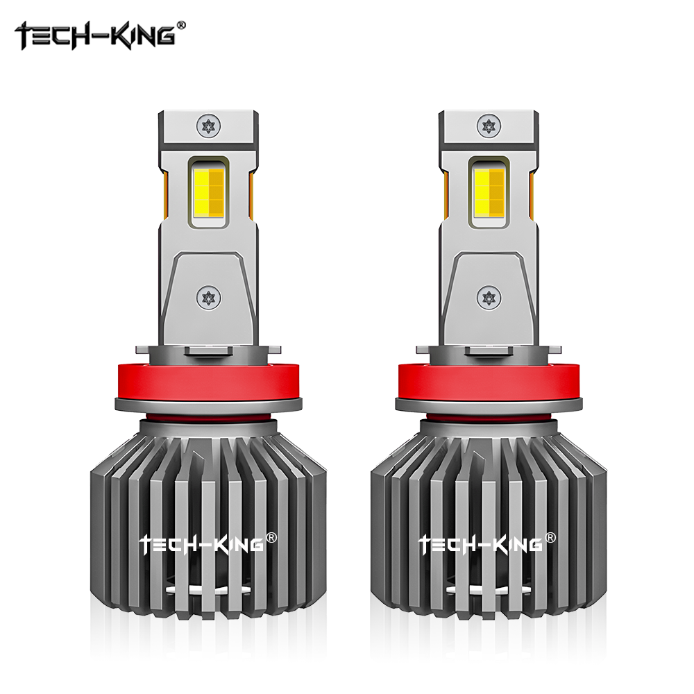 TECH-KING APP Control Intelligent Led Headlights Bulb Adjustable Colors 2-75W Led H1 H3 H4 H11 9006 9005 9012 H7 Led Headlights