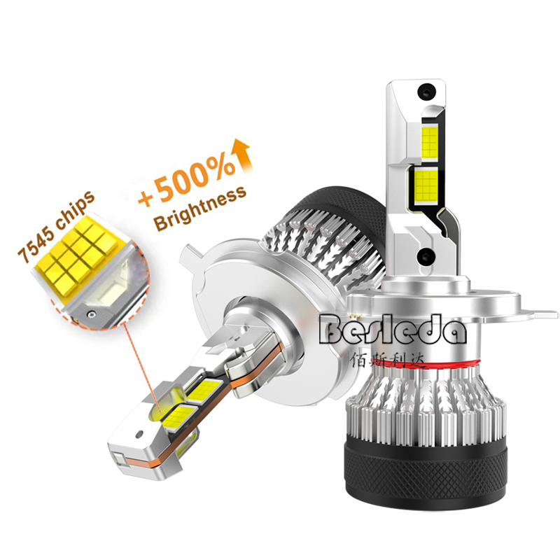 Oem/odm logo Auto Lighting System LED Headlights 6000k Car Headlamp with Luces LED Automovile Models H8 Hb3 9012 H7 H11 H4
