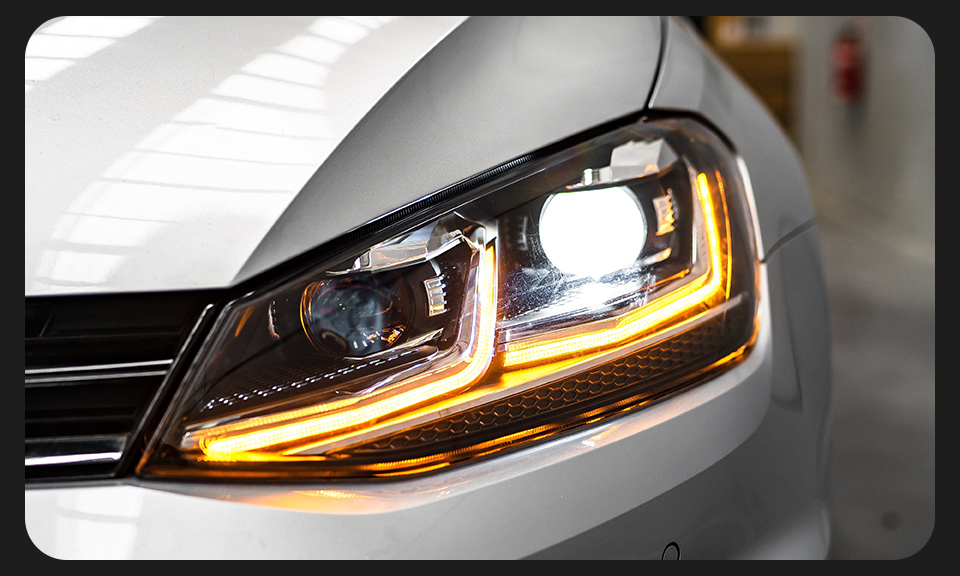 Car Light for VW Golf 7.5 MK7.5 LED Headlight 2018-2021 Headlights GOLF7.5 DRL Turn Signal High Beam Angel Eye Accessories