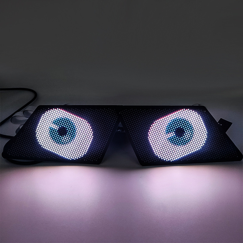 Smart LED Eye Light Screen Car Headlight 6V 3W Mobile APP Control Demon Eye Assembly Universal Fitment YT-309 WIITECH/OEM