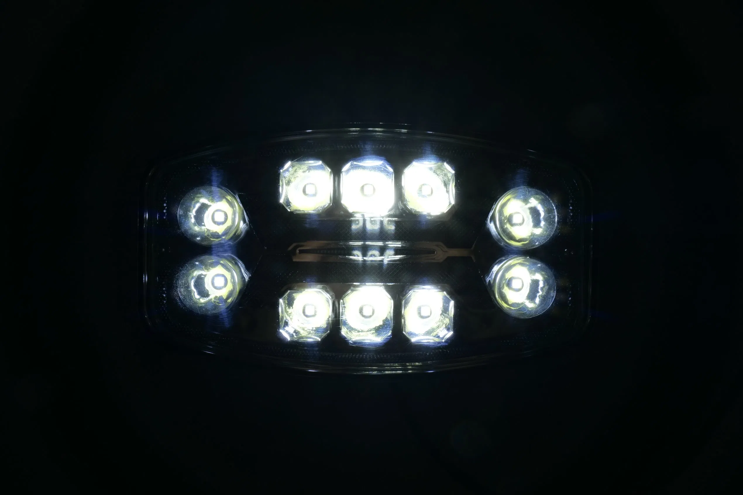 LED Work Inspection Light, Yellow-White Color, Motorcycle Modification Light, off-Road Vehicle Front Bumper Light, Truck Spotlight