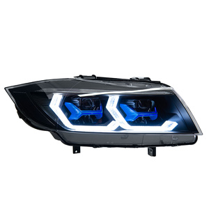 AKD-car Styling for BMW E90 LED Headlight 2005-2012 Headlights 320i 325i 318i DRL Turn Signal High Beam Running Lights