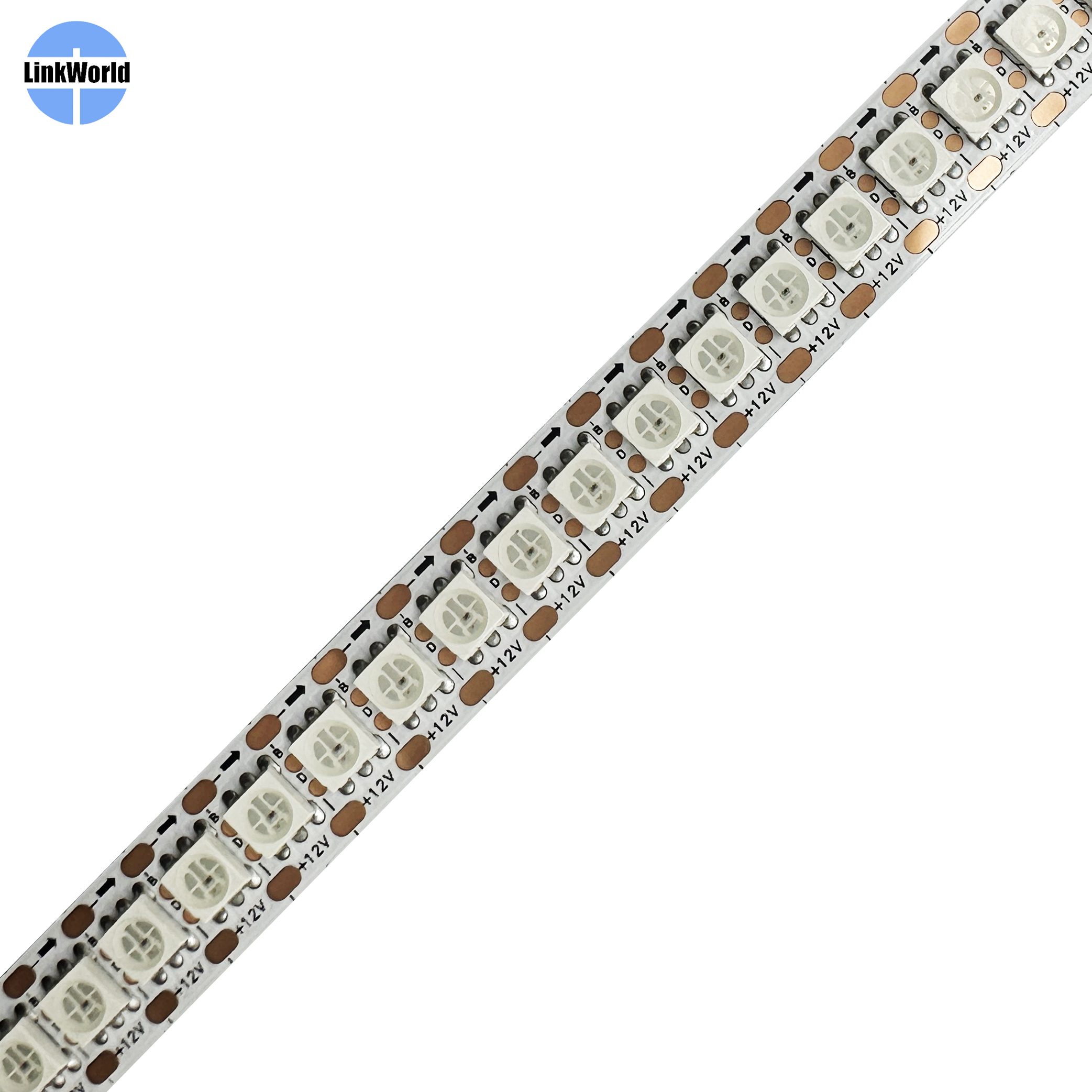 12V WS2815 Addressable RGB Pixel LED Strip 4Pins Individually 2815 RGBIC Programmable DMX SMD Smart 5050 Pixel RGB Led Strip