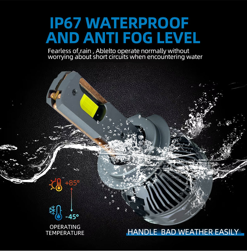 SFIDA K3 120W 6000K LED Car Headlight Bulbs Universal Fitment 12V 2 Years Warranty for Fog Light Replacement