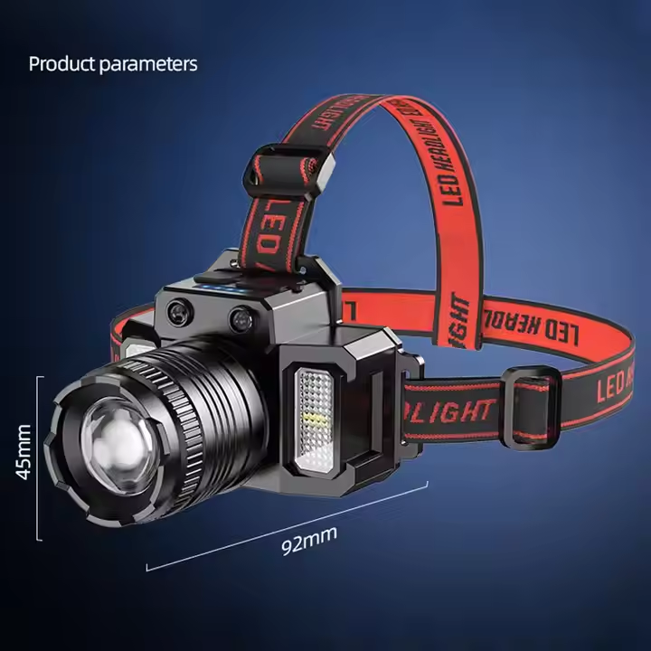 Smart Induction Headlight Zoom Laser Usb Charging Sensor Led Headlamp Outdoor Multi-Function Head Torch Lantern Lamp