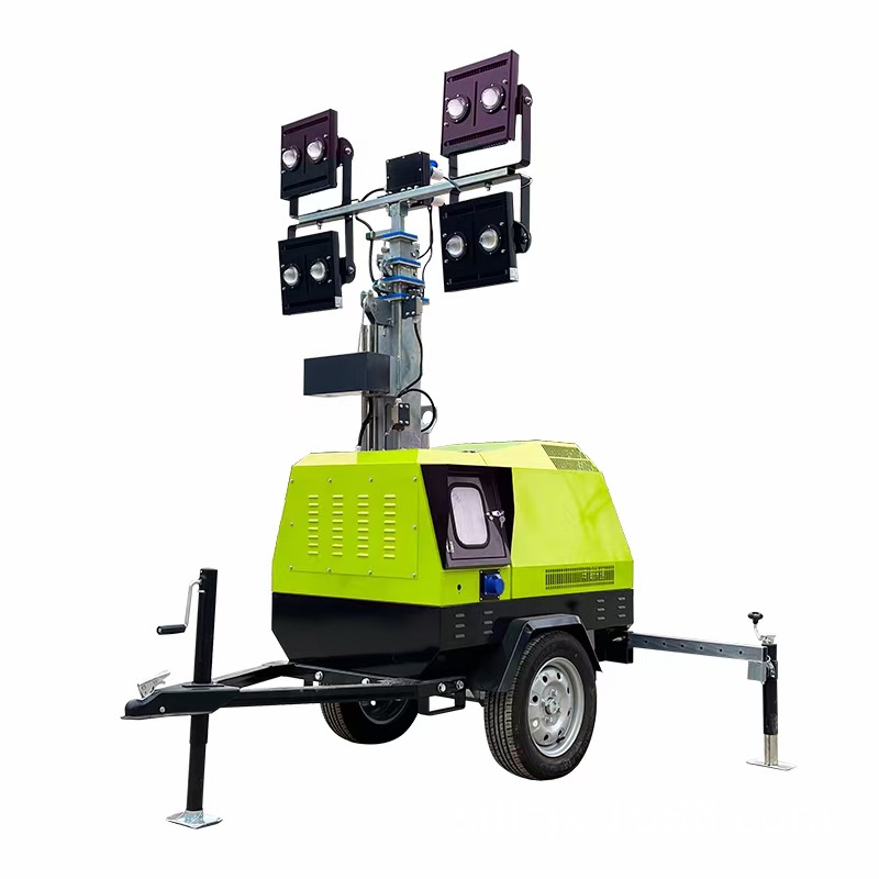 Downward LED Mobile Lighting Vehicle 5-9M LED Outdoor Lighthouse for Mine Emergency Engineering Lighting Lamp Mobile Diesel Lamp