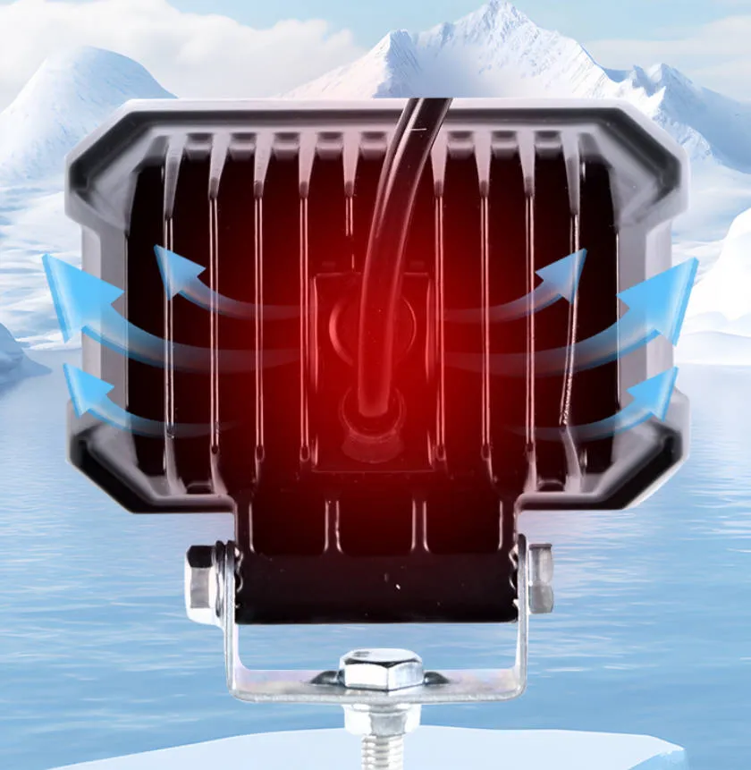 Thickened back shell quickly dissipates heat and cools down