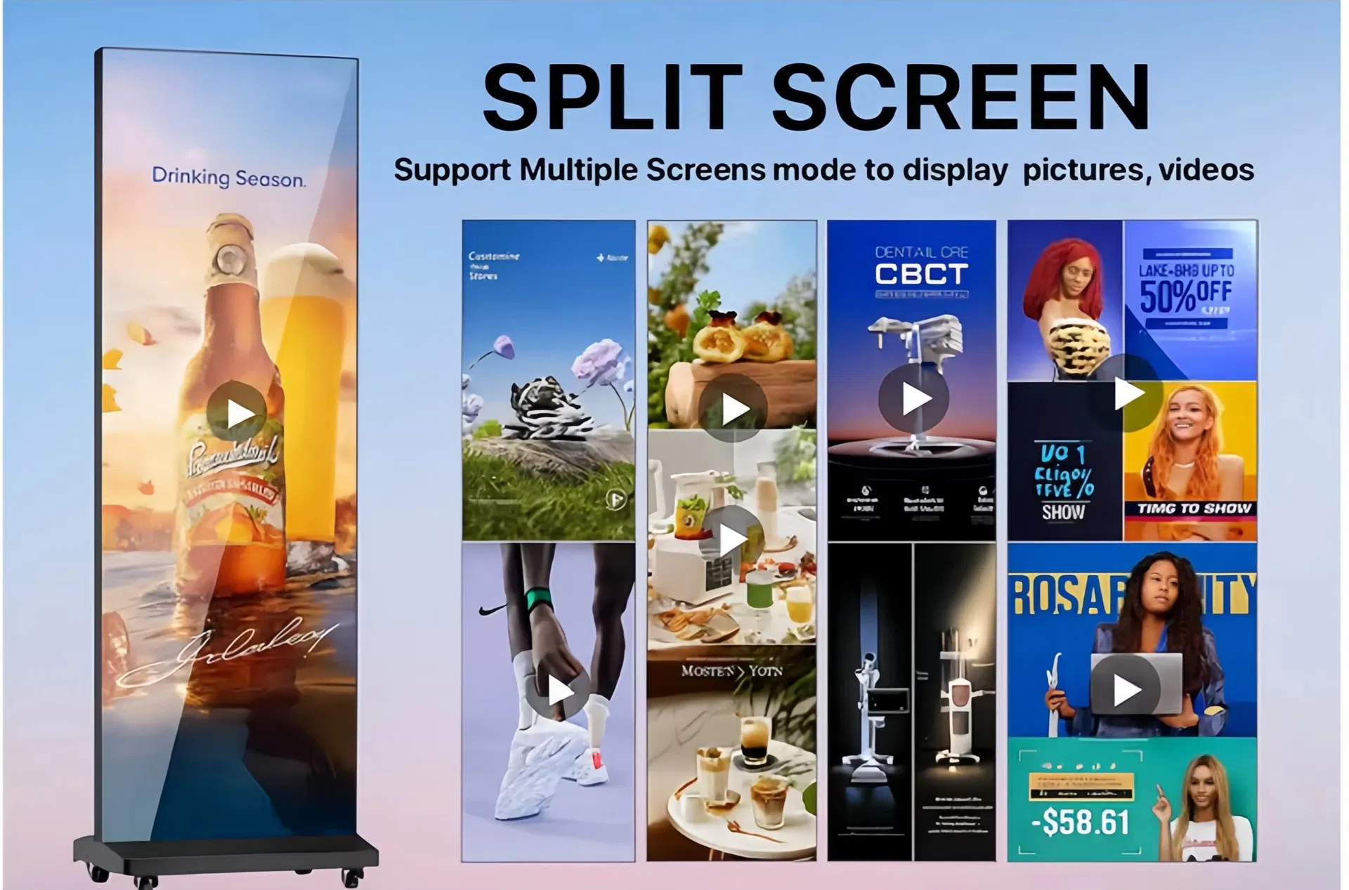 Versatile LED Poster Screen for Dynamic Advertising Solutions