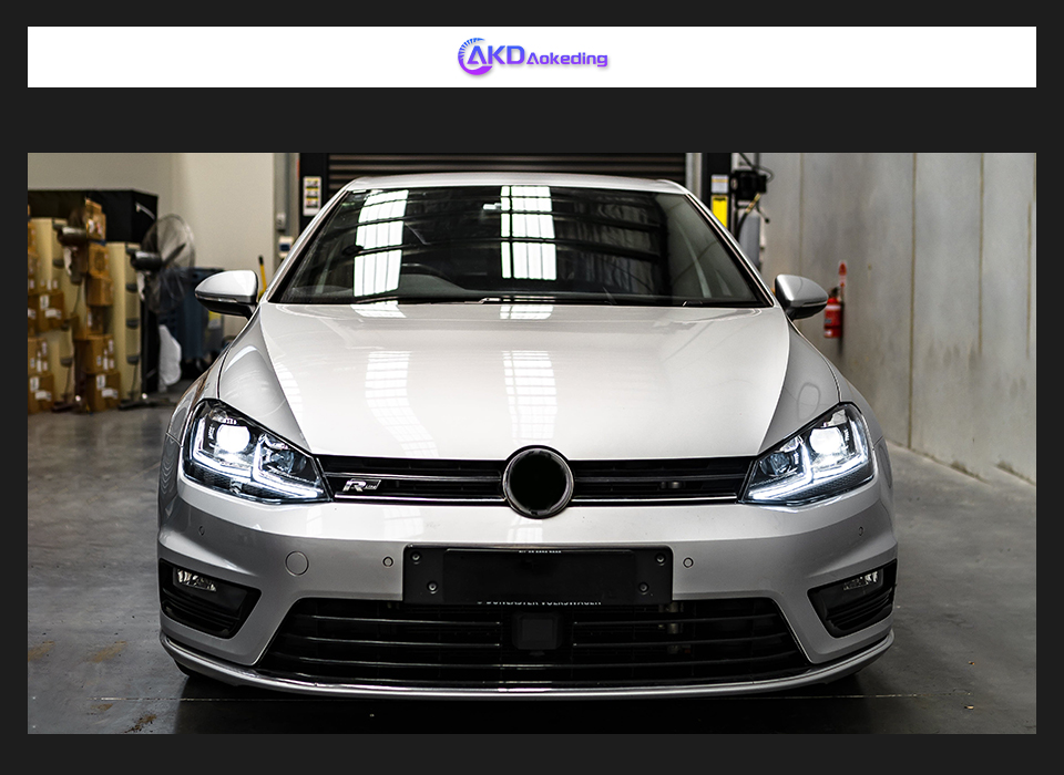 Car Light for VW Golf 7.5 MK7.5 LED Headlight 2018-2021 Headlights GOLF7.5 DRL Turn Signal High Beam Angel Eye Accessories