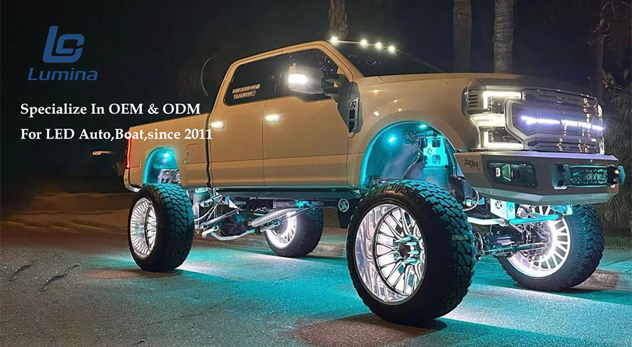 Lumina Truck LED Wheel Light Banner