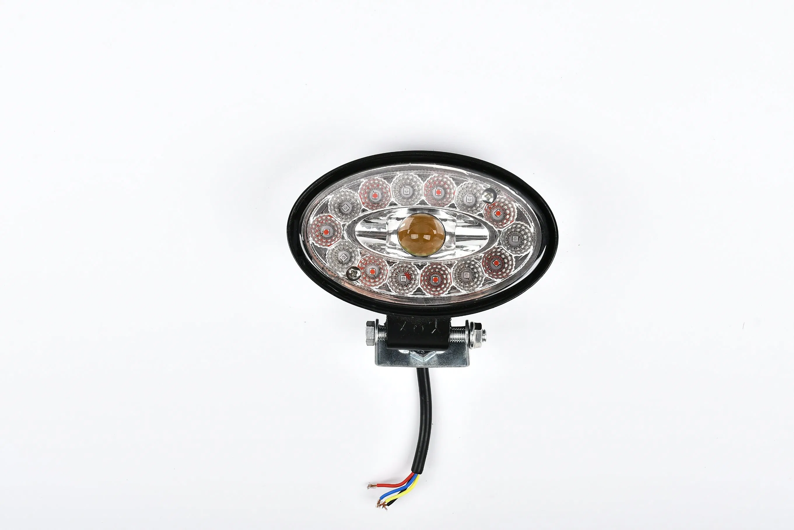 Cross-Border Engineering Maintenance Mechanical Vehicle Front Headlights Color Modification LED Electronic Elliptical Motorcycle Lights