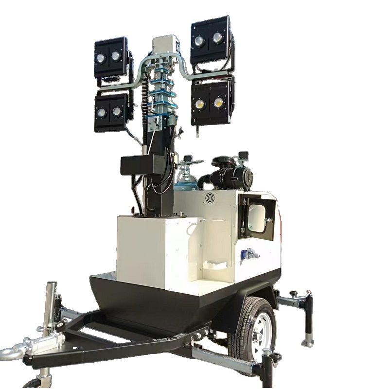 Downward LED Mobile Lighting Vehicle 5-9M LED Outdoor Lighthouse for Mine Emergency Engineering Lighting Lamp Mobile Diesel Lamp