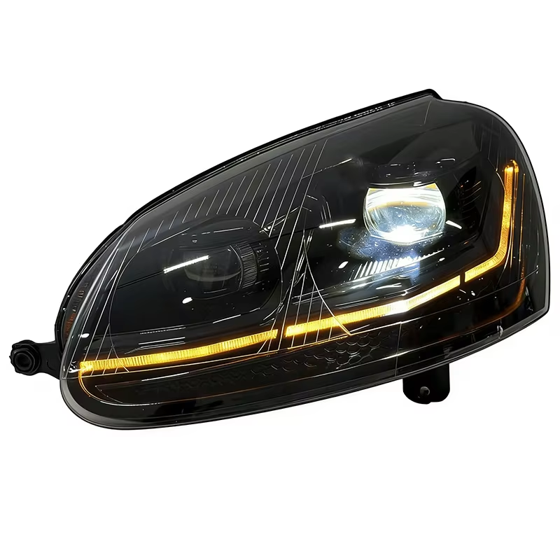 AlyntriX New FT Car Lights Golf 5 MK5 LED Projector Headlamp Daytime Running Light 2003-2010 Automotive Accessories(One Side)