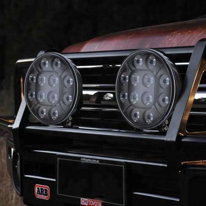 120W 9 Inch 12V 24V Round Combo Beam Driving Vehicle Spot Light Truck Lighting System for Car