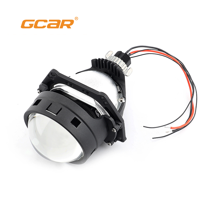 GCAR Energy Efficient Bi LED Car Lights 45W Low Power 3.0 Inch 6000K Cool White Projector Headlight