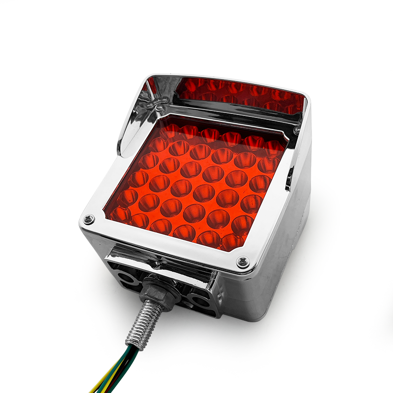 Vehicle Safety Manufacturing 12V-24V 8.4W 42LED Chrome Led signal Double Face Side Marker Light for Truck Trailer Van