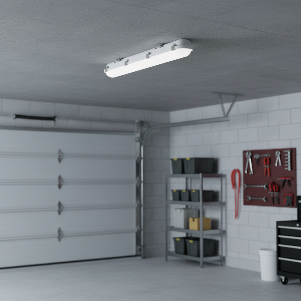 IP65 Waterproof Adjustable LED Lamp 2FT 4FT 5FT 30W 40W 60W 150LM Workshop LED Tri-proof Light For Garage