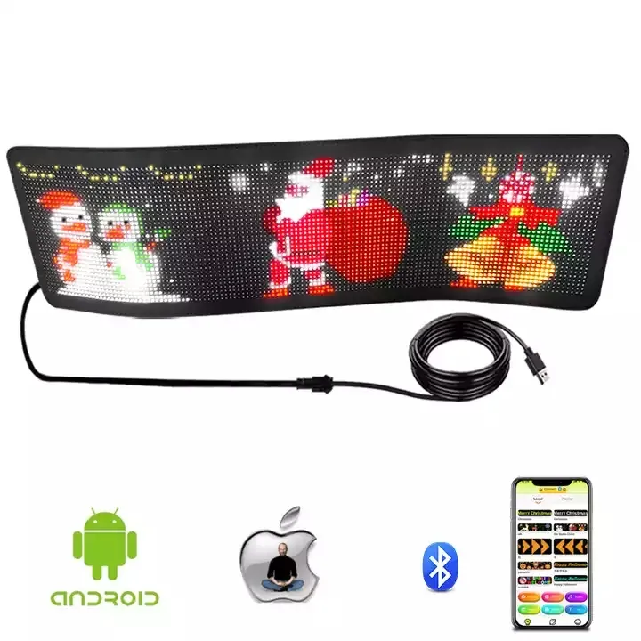 Flexible LED Display Panel for Car Window Advertising
