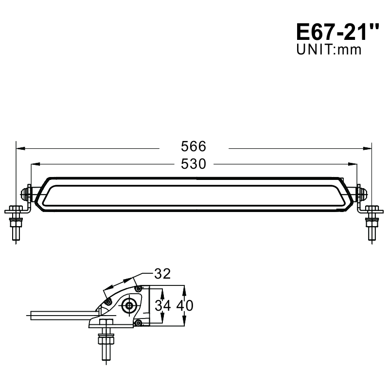 Universal Multi-function Off Road High Power ATV UTV Truck LED Bar High Beam Single Row Car LED Light Bars