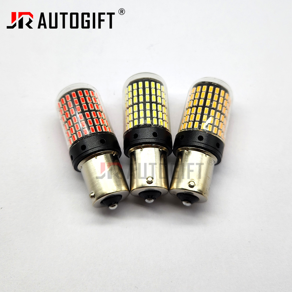 20W 12V-40V 1156 BAU15S 1157 BAY15D T20 T25 7440 7443 3157 3014 144SMD Car Light Bulb Turn Signal Light Amber Red Brake Light