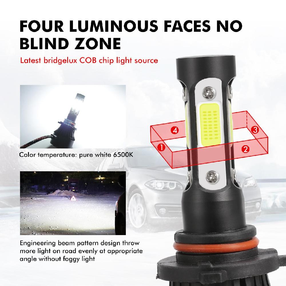 Auto Lighting System X7 H7 H11 H4 Led Headlights Bulb 9006 Bus Headlamp Led Lighting for Vehicle Cars Led Head Lights 4 Sides