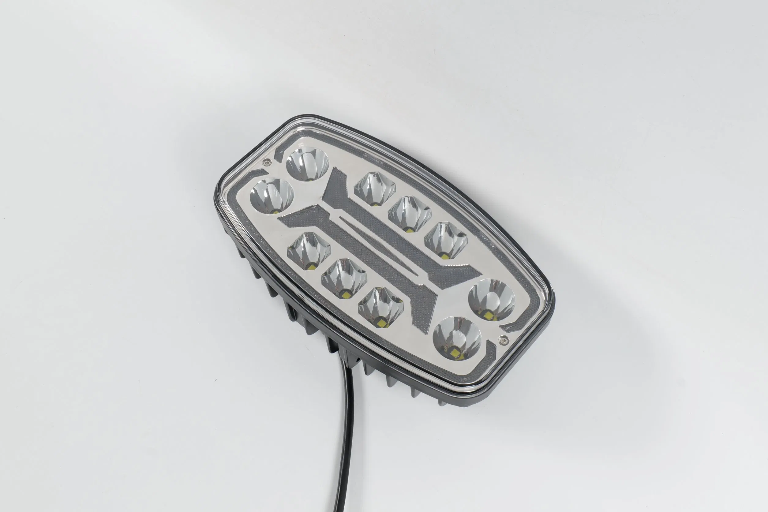 LED Work Inspection Light, Yellow-White Color, Motorcycle Modification Light, off-Road Vehicle Front Bumper Light, Truck Spotlight