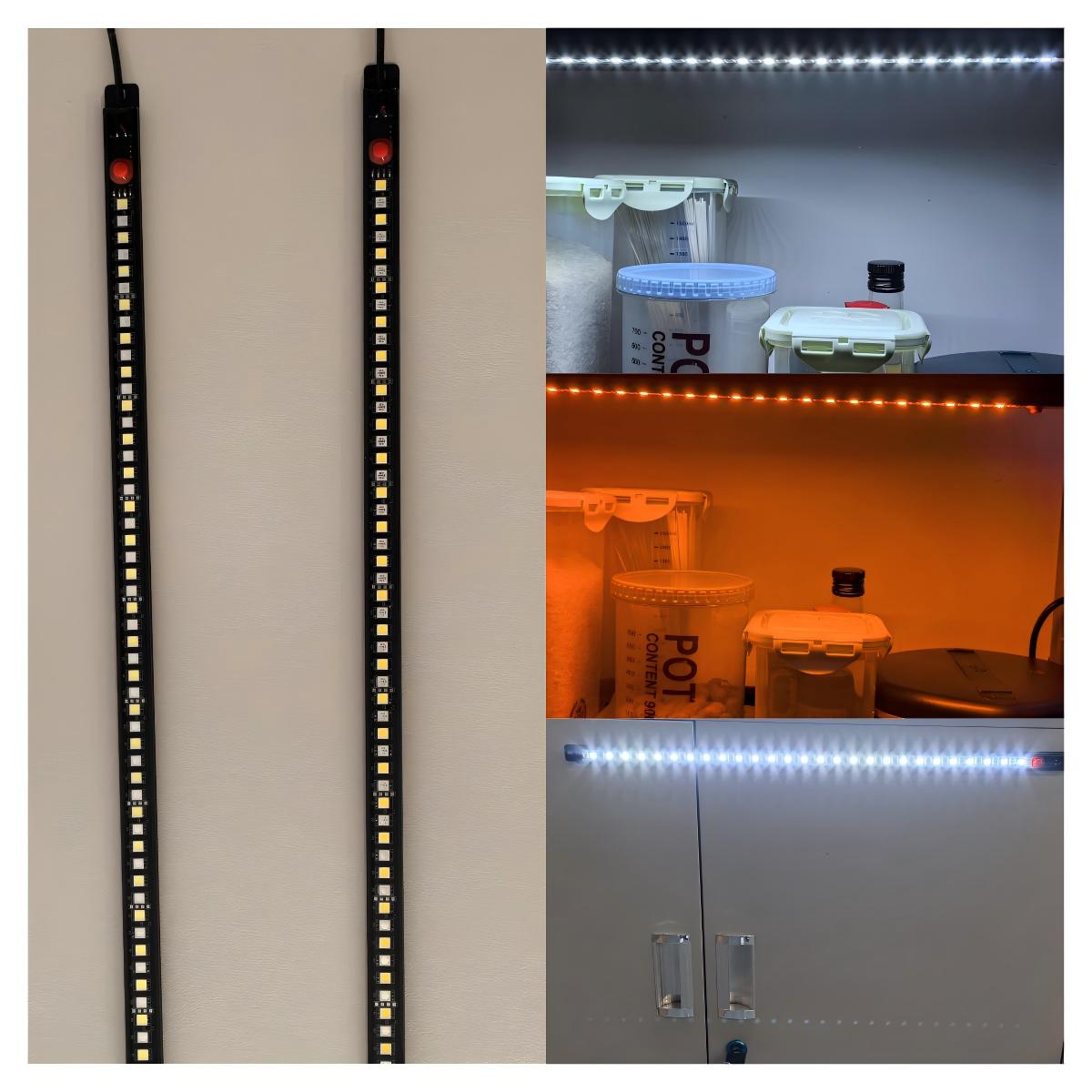 Dual Color LED Camping Light DC10-16V With Built-in Switch Button IP65 Rigid Light For RV Caravan Camper Tent Awning Lighting
