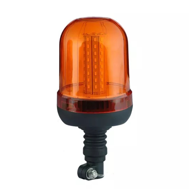Ece R65 R10 Din Pole Flexible Mount Amber Emergency Led Beacon Warning Light IP65 Waterproof DC12/24V for Heavy Duty Truck