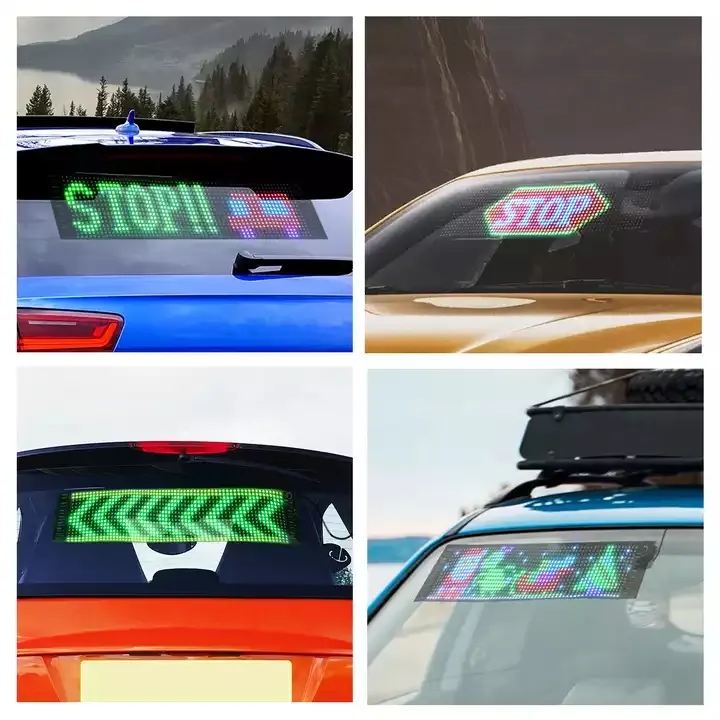 Flexible LED Display Panel for Car Window Advertising