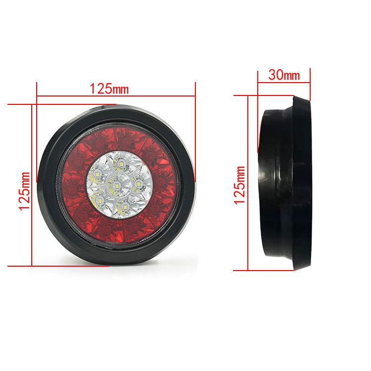 Auto Lighting Systems LED Turn Stop Brake Trailer Tail Lights for RV Truck Dual-Color Suitable for Multiple Vehicle Models