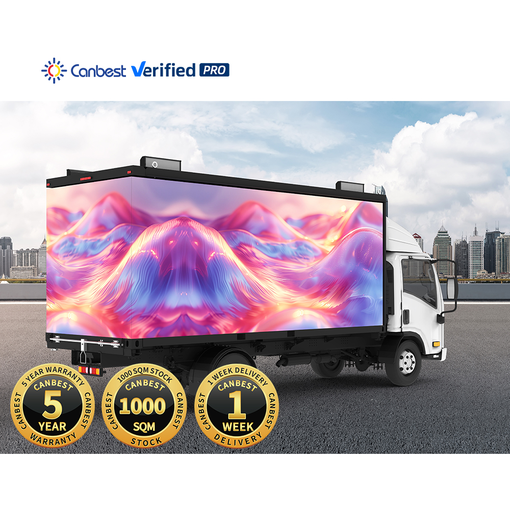 Outdoor P4 Mobile Advertising LED Screen Vehicle Van Mounted Truck LED Display