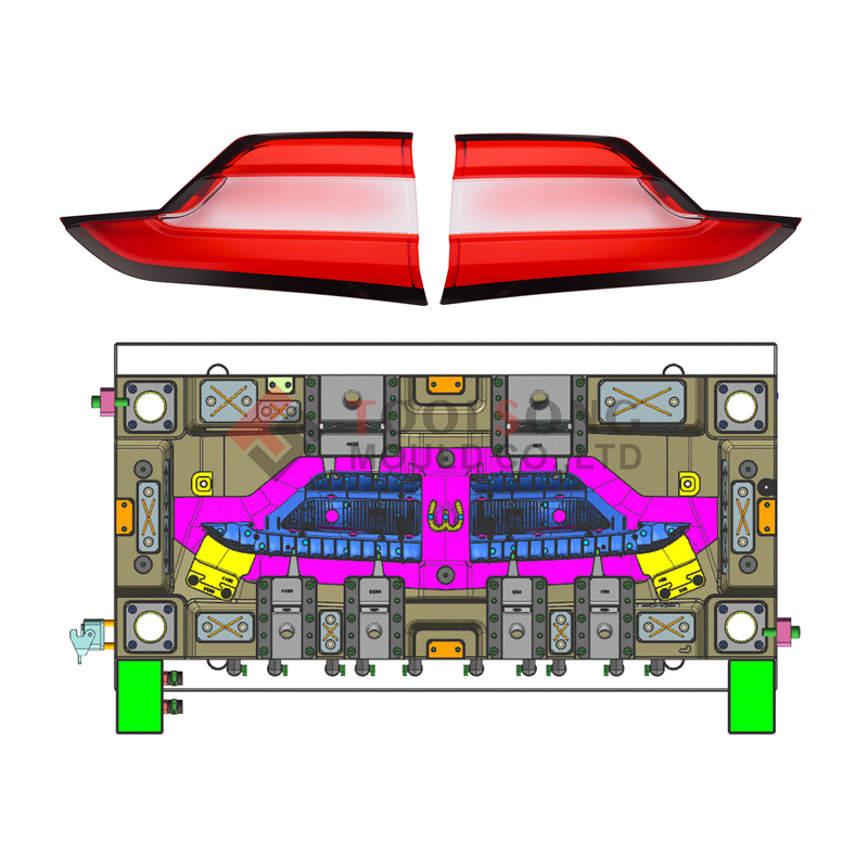 Factory Manufacture Car Light Mold Automotive Lighting Custom Mold Service Car Taillight Tail Light Lamp Components