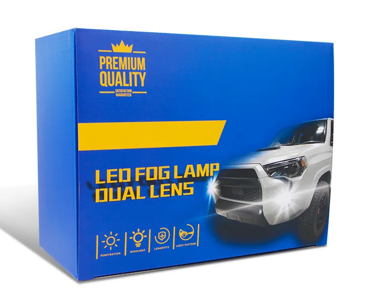 80W 2-Inch White Fog Lamp - Efficient Fog Light Solution