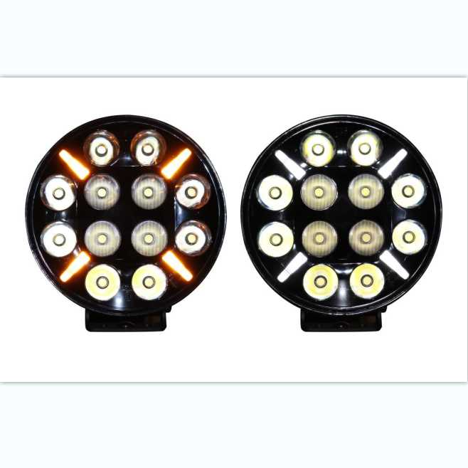120W 9 Inch 12V 24V Round Combo Beam Driving Vehicle Spot Light Truck Lighting System for Car
