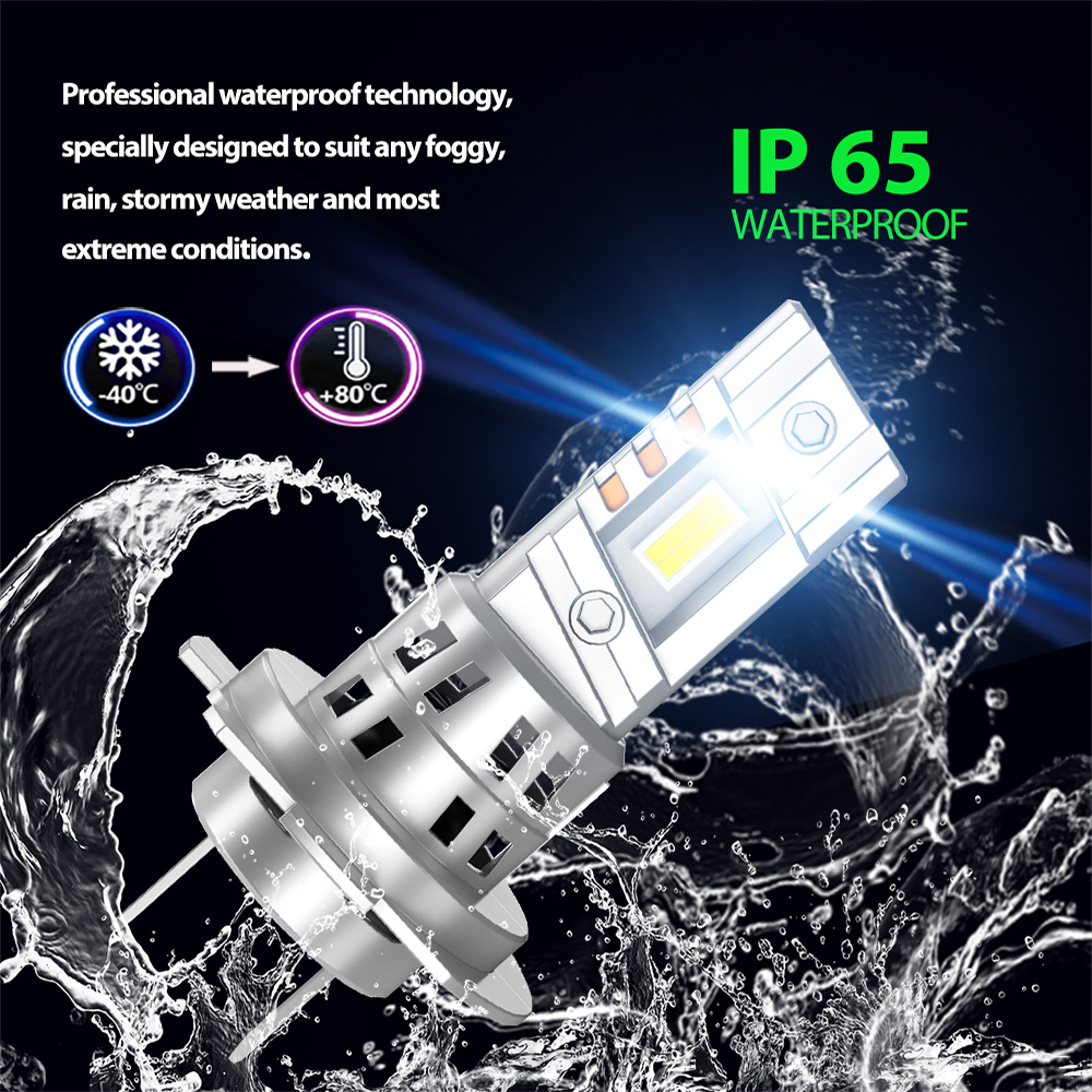 Low Energy Consumption Light Car Auto H1 Headlight CSP3570 LED 360Degree 6000K Intelligent Heat Dissipation H11 Led Fog Lamp