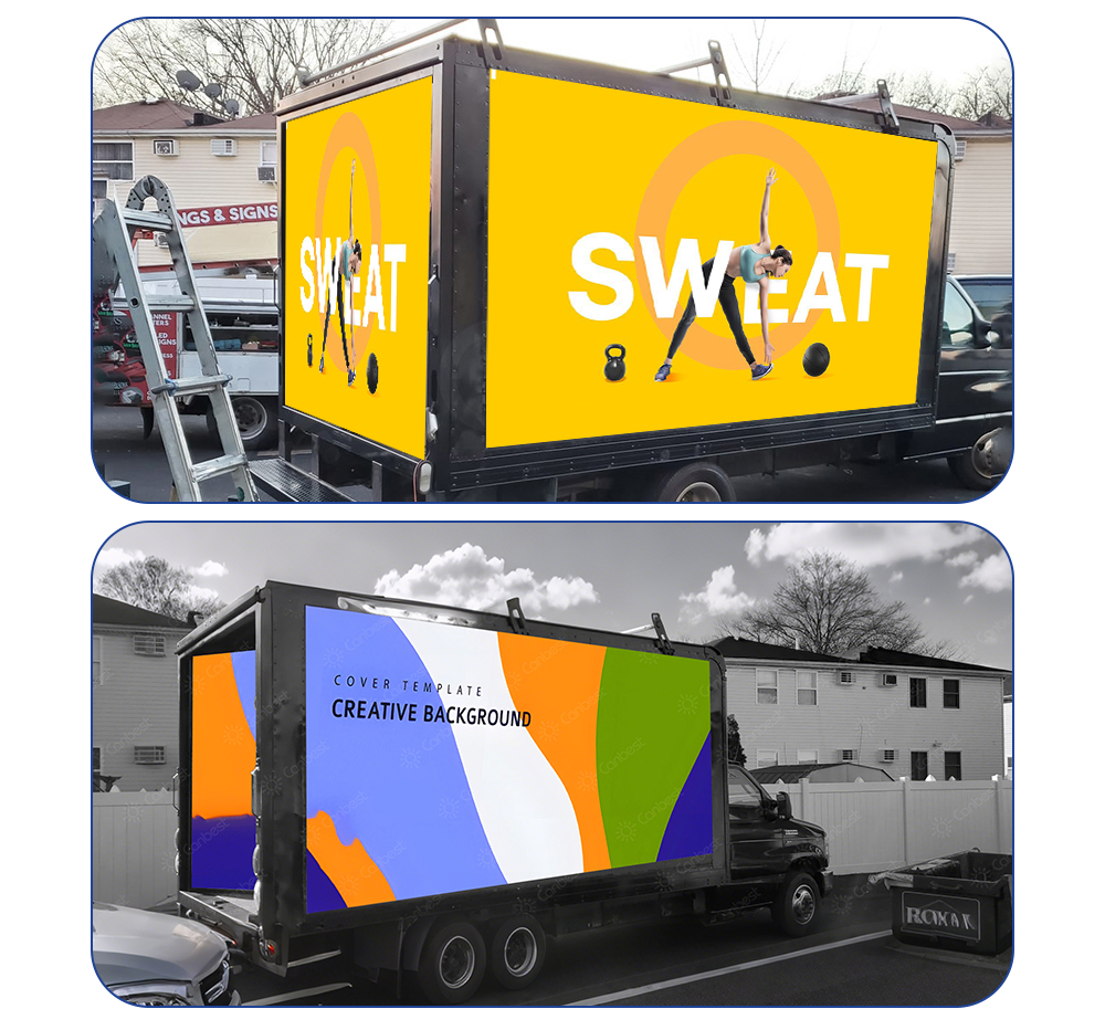 Mobile Advertising Truck LED Setup