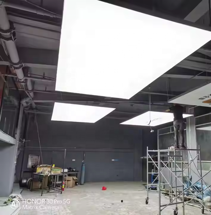 Free Logo Design Customized Ceiling Soft Film Lamp Car Led Slim Light Box For Auto 4S Repair Shop