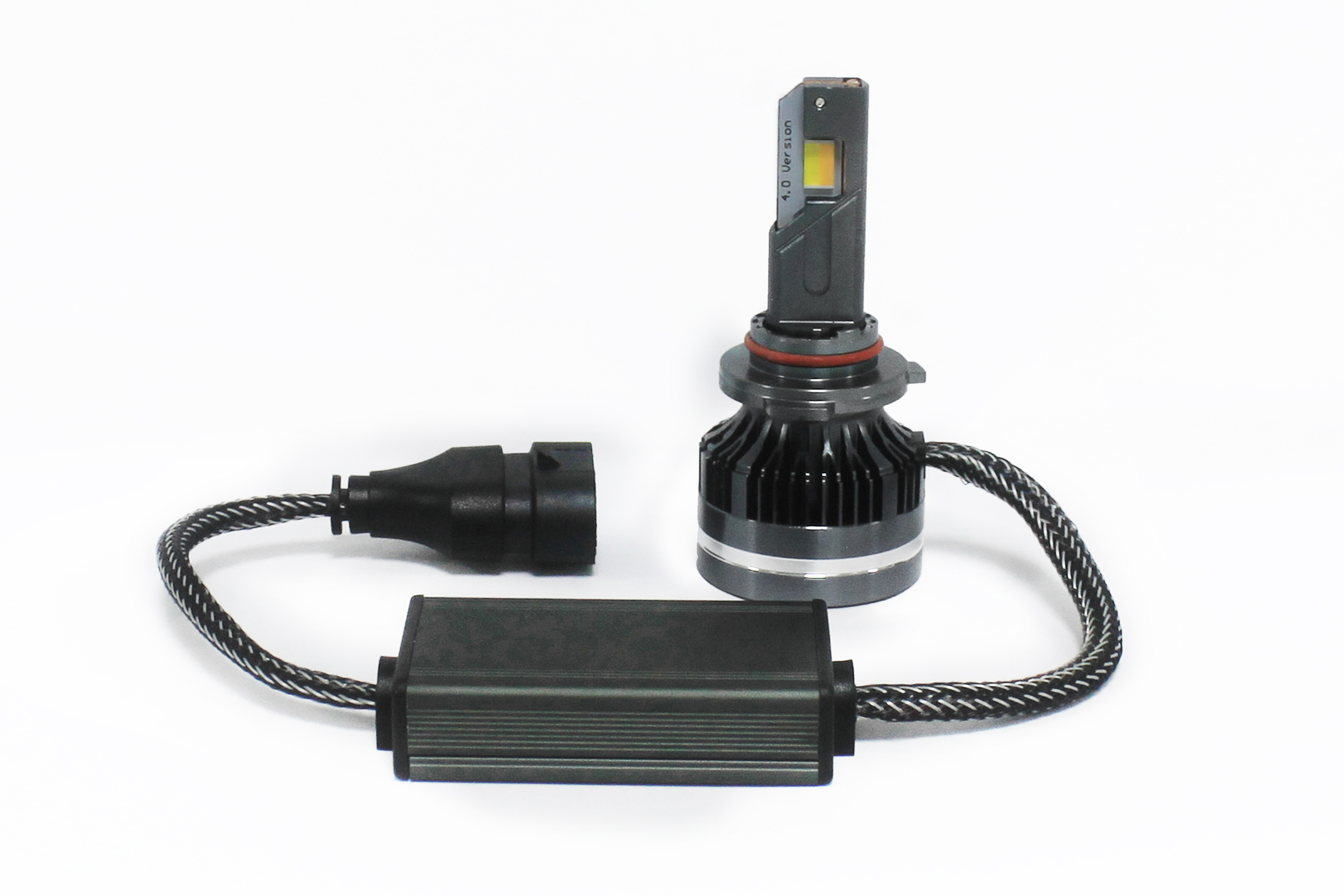 160W LED Headlight with Four Copper Tube Cooling H4 H7 H11 9005 9006 3 Color Smart APP Control