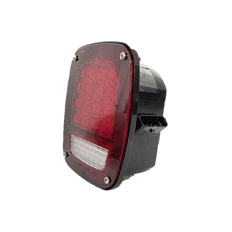 2026 Truck and Bus External Lighting System Red LED Headlights and Taillights 48W 12v BM-002 Waterproof LED Rectangle