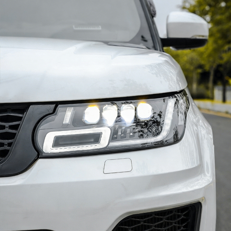 Tegarry Matrix BeamL494 1-Year Warranty Adaptive High Beam Daytime Laser Headlight for Land Range Rover Sport 2014-2017 LHLS037
