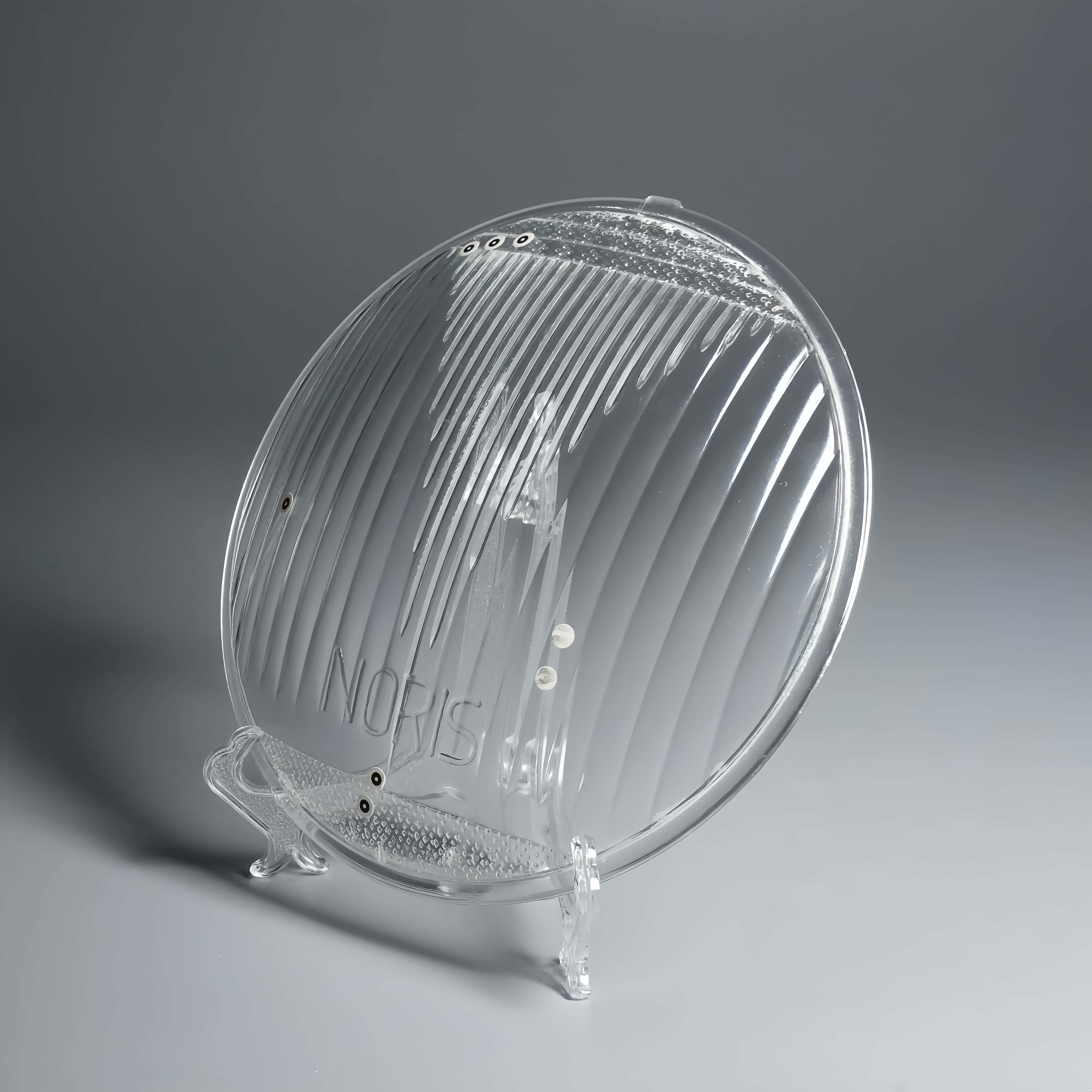 High Borosilicate Automotive Headlight Glass Cover Lens Custom Size Shape Color Mold Pressed For Light Covers Manufacture Direct