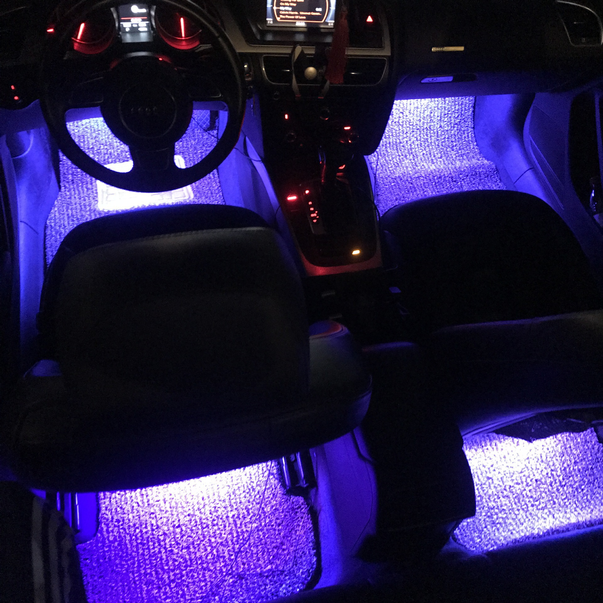 12 LED Smart RGB Ambient Light Strips Universal Interior Car Lighting Accessories App Enhancement Enhanced Car Interior Lighting