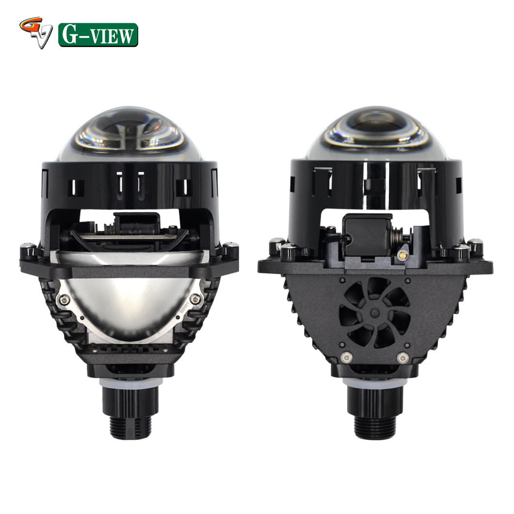 Gview High Power Car LED Headlight 3.0 Inch Bi LED Projector Lens Light for Auto LED Bulbs 6000K White Light H7 H4 LED Headlight