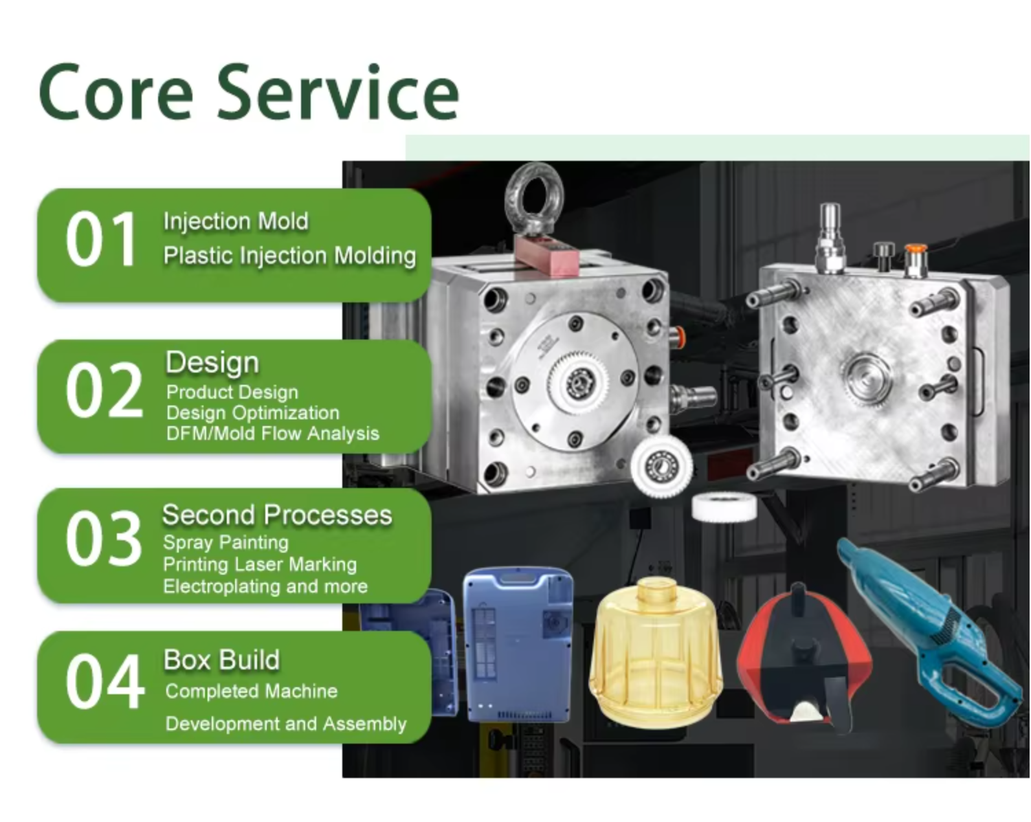 Custom Plastic Injection Molding Service | Professional Automotive Plastic Injection Molding for Car Lighting Components